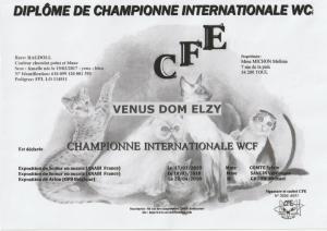 Nanouck diplome wcf cacib